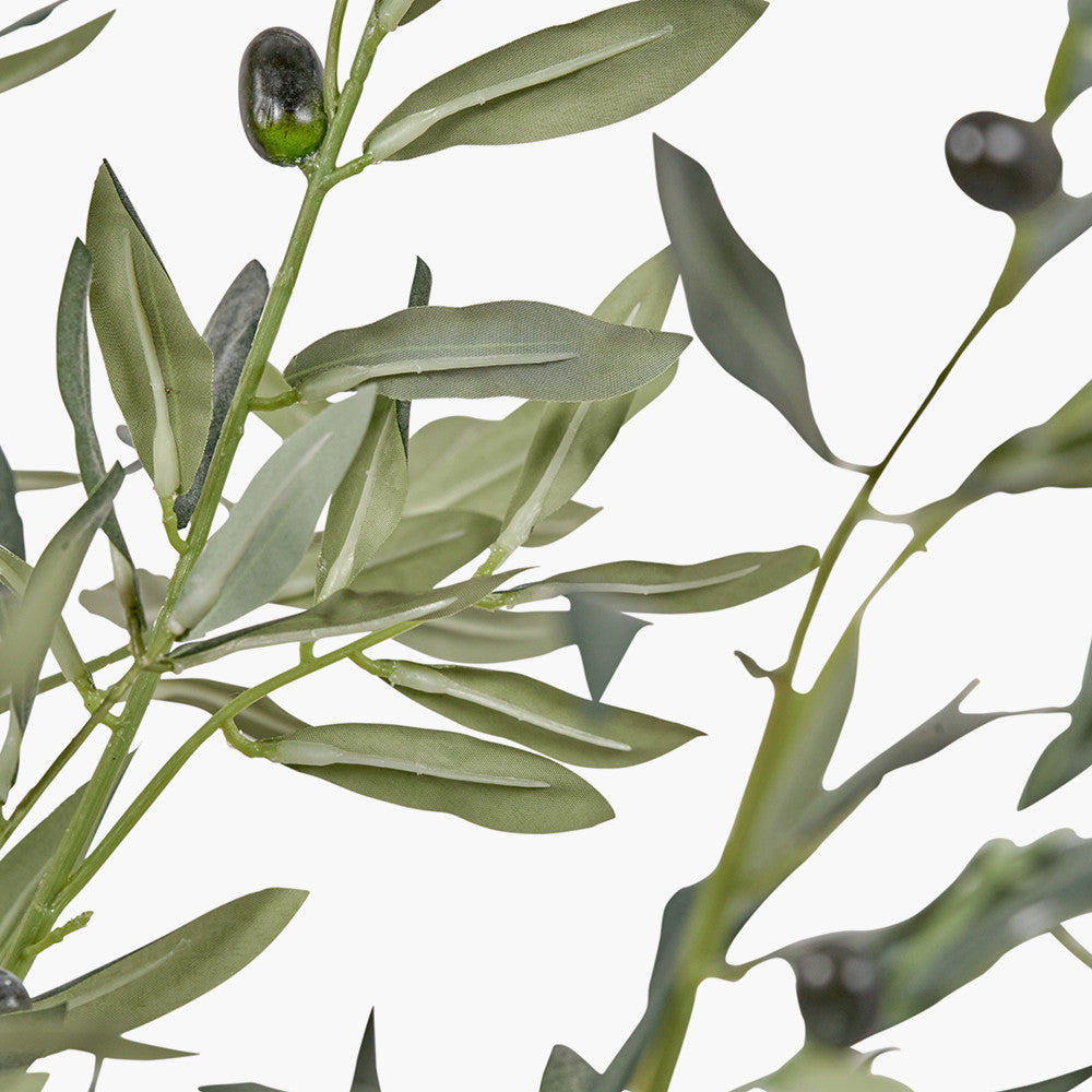 Artificial Olive Tree in White Pot | Extra Large